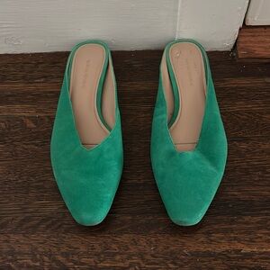 Banana Republic Mules in Green.